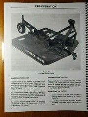 Ford 939 60″ Rotary Cutter Mower 1980- Owner Operator Manual SE 3916A 42886011