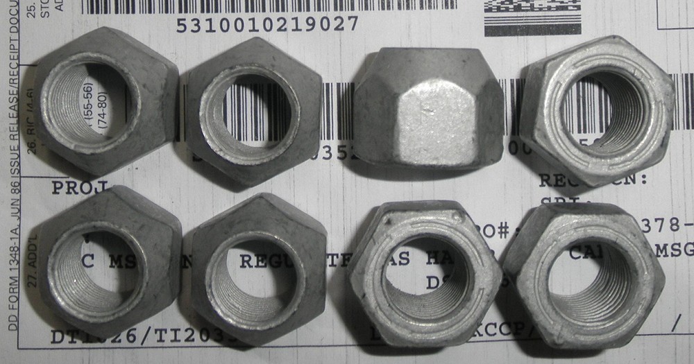 15674442 Qty. 8 Genuine GM Lug Nut Zinc Coated AM General 5589268 Hummer H1 E…