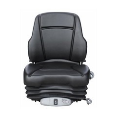 Low Back Seat, Black Vinyl w/ Air Suspension Fits Jacobsen Replaces SEQ90-0609