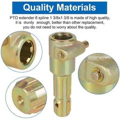 PTO Extender Adapter 1-3/8″ 6-Spline Male to Female for Agricultural Equipment