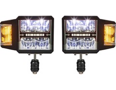 Buyers 1312200 SAM Universal Heated LED Plow Headlights w/ Multi-Mount Signal