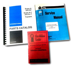 International Farmall Super A Av Tractor Service Manual Parts Catalog Set Repair