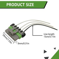 Tail Light Wiring Harness Connector, Compatible with 1988-2000 Chevy GMC