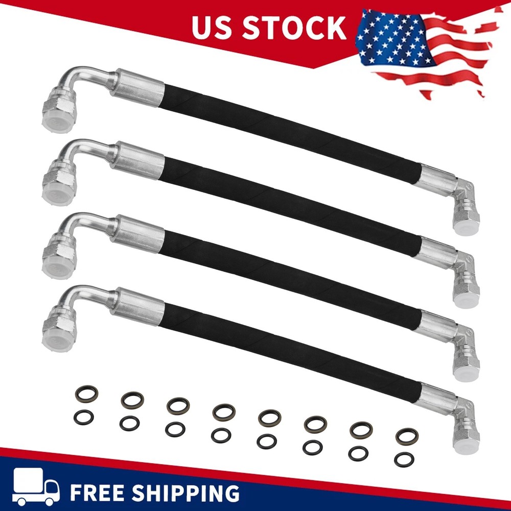4x AW29374 Hydraulic Hose for John Deere 200CX 210 300 300X 300CX 300E 300R 400E