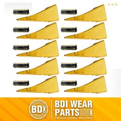 6737325 Bobcat Style Bucket Teeth w/ Pins Fits Mini Excavator / Skid Steer -10PK