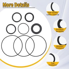WIKIBB Rebuild Seal Kit for 50 Series Hynautic Steering Helms – Replaces OEM…