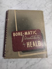 BORE-MATIC VERSATILITY BY HEALD SALES LITERATURE CATALOG BROCHURE 1946 MACHINES