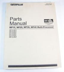 Caterpillar MP15 MP20 MP30 MP40 Multi Processor Excavator Jaws Parts Manual ABR1