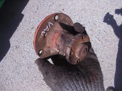 Case VAC tractor engine motor main water pump drive bracket fan mount