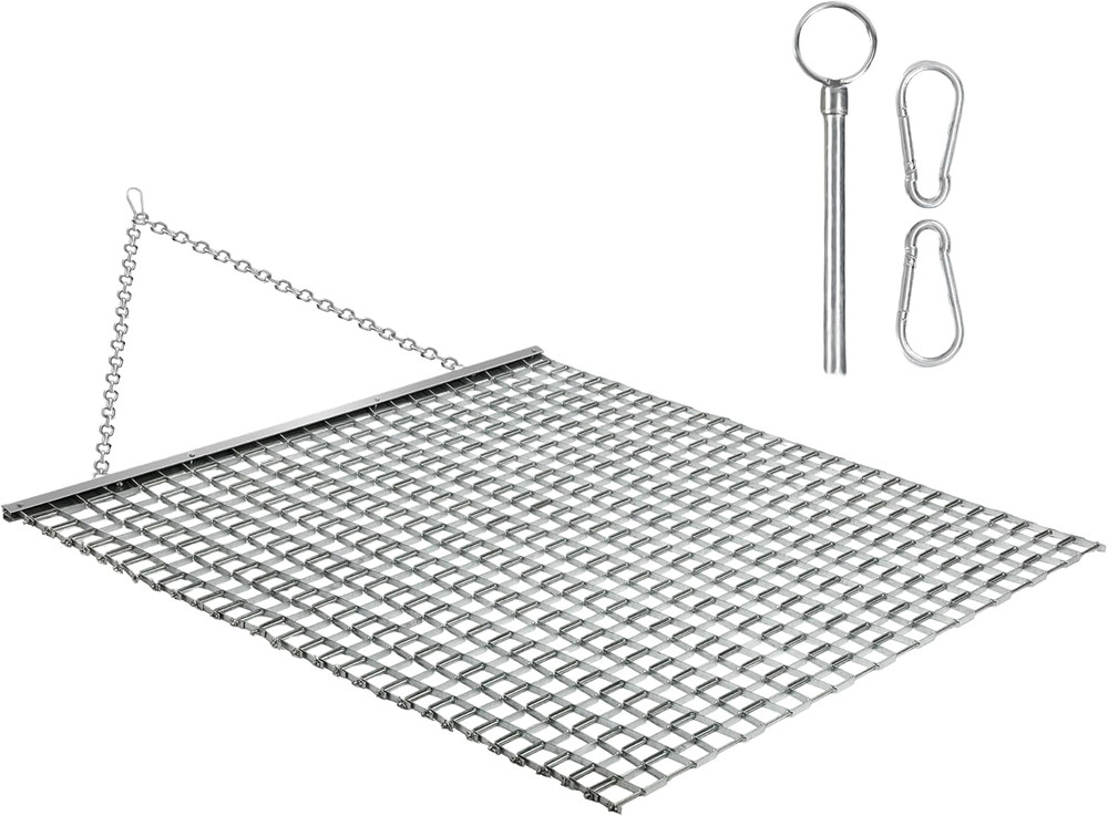 ATV/UTV 4 X 4 Feet Baseball Field Drag, Lawn Leveling Steel Mesh Heavy Duty Surf