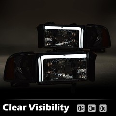 LED Headlights Assembly Fit Dodge Ram 1500 2500 3500 1994-2002