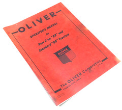 Oliver 88 Tractor Owners Operators Manual Standard & Row Crop Adjustments