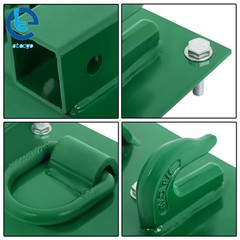 Bolt On Grab Hooks & D Rings & 2″ Receiver Fit For John Deere 1025R Tractor