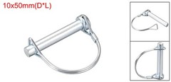 3/8″ Dia Trailer Coupler Pin 2″ Long Round Pto Pin