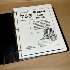 Bobcat 753 753H Skid Steer Loader Service Manual Parts Catalog Set Repair Shop