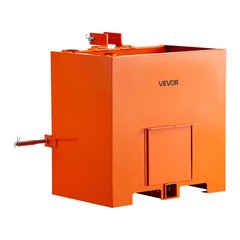 VEVOR Ballast Box 3 Point Category 1 Tractor Quick Tach Hitch 5ft³ 800lbs Orange