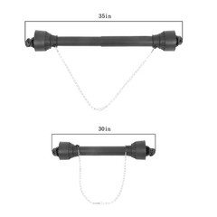 PTO Shaft PTO Drive Shaft 1-3/8″ x 6 Spline Ends Round End T4 30-39″