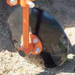 Titan Attachments Orange 60″ Adjustable Disc Bedder, Category 1, 3 Point QH1