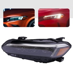 Headlight Assembly For 2022 Honda Civic Halogen w LED DRL Left Driver Side