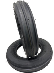 TWO 5.50-16 Tri-Rib 3 Rib Front Tractor Tires 6 Ply Rated Heavy Duty 5.50×16
