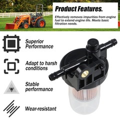 1Pc Fuel Filter Assembly Complete Diesel Gasoline for Kubota 6A320-58862