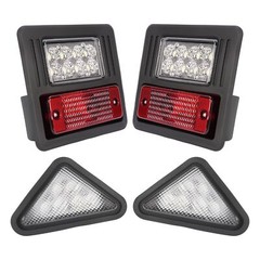 4PCS LED Headlight Tail Light Kit Lamp Assembly For Bobcat Skid Steer Loader
