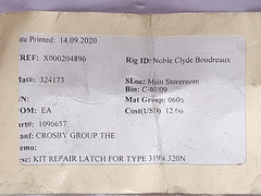 Crosby 1096657 Latch Repair Kit