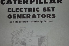CAT Caterpillar Electric Set Generator Owner Operator Maintenance Manual book