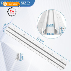 𝟐𝟎𝟐𝟒 𝐔𝐩𝐠𝐫𝐚𝐝𝐞 GTTL175 Kayak Track Rail with Screws 12 Inch, 12 Inch