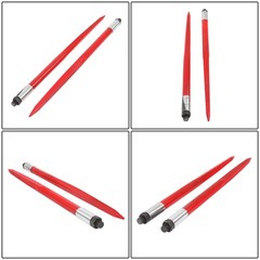 2pcs Hay Bale Spear 39″ 3000 lbs Capacity Spike Fork for Tractors Loaders New