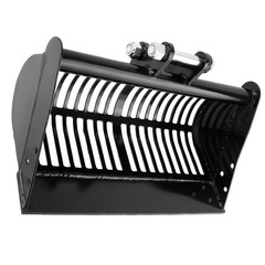 Skeleton Screen Bucket 600mm 25x160mm Pin Heavy Equipment For Mini Excavator