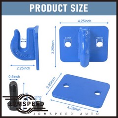 Fits For Loader Tractor Bucket 2x Blue Heavy Duty 3/8″ Bolt On Grab Hooks