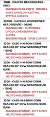 244500 ~ New Holland ~ SHIM ~ Fits Multiple Applications ~ Replaced By 86622663