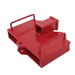 2″ Trailer Forklift Hitch Receiver For Dual Pallet Forks Tow Attach Adapter