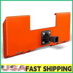 3/8″ Skid Steer Mount Plate Tractor Plate w/2″ Trailer Hitch Receiver Attachment