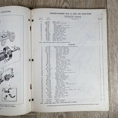 Old Massey-Harris 30 & 30K Tractors Repair Parts Book