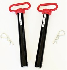 2 GOLIATH INDUSTRIAL RED 1-1/8″ X 8-1/2″ TRACTOR HITCH PINS WAGON TRAILER RHP118