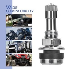 4 PCS Metal Valve Stems, Tire Valve Stems Outer Mount for Tubeless Tires, Fits 0