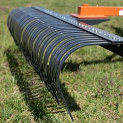 Titan Attachments 3 Point 5 FT Landscape Rake for Compact Tractors, Fits Cat 1