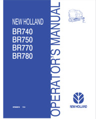New Holland BR740 BR750 BR770 BR780 Round Balers Operators Manual PDF/USB