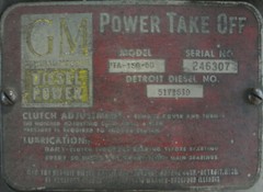 General Motors Detroit Diesel Engine PTA-1SD-50 Unit 4A-40233 Used