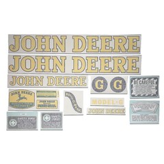 Vinyl Cur Decal Set Fits 1947-1952 John Deere G Styled Hood Tractor