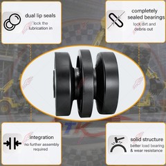 4PCS Bottom Roller For Bobcat T140 T190 T200 T320 T300 T750 T590 T630 T650 T770