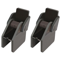 2 PCS Heavy Duty Steel Dump Truck Trailer Hinges Work on Any 2″ Rectangular T…