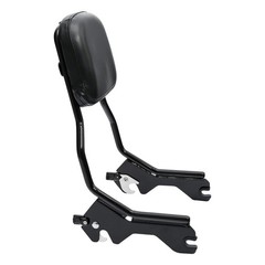 Detachable Sissy Bar Backrest For Softail Low Rider Sport Glide 18+ Gloss Black