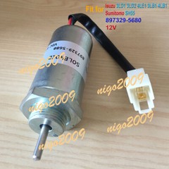12V Solenoid Valve for Isuzu Engine 3LD1 3LD2 4LE1 3LB1 4LB1 SumitomoSH55 Digger