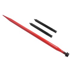 For Tractor 49″ Hay Bale Spear Spike Fork Quick Attach 4500lbs W/Stabilizers