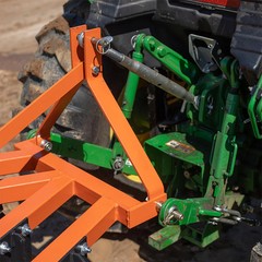 Titan Attachments 3 Point 5ft Notched Disc Harrow Plow Attachment for Cat 1
