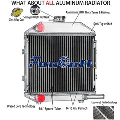 Aluminum Compact Tractor Radiator For Ford 1300 Model #SBA310100211 Fongoff USA