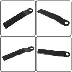 2pcs AR400 Heavy Duty Steel Mower For King Skidsteer Brush Hog Cutter Blades